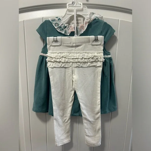 NEW Catherine Malandrino Baby 3-Piece Set Toddler Girl Outfit 24 month - Picture 2 of 3